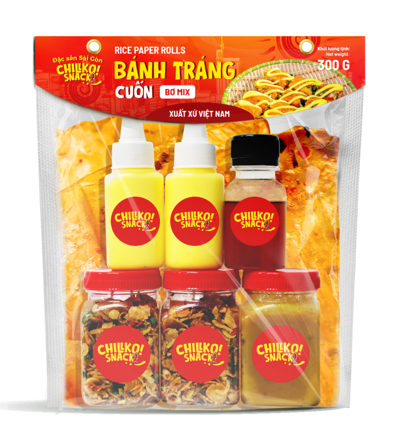 Set Bánh tráng cuốn Bơ Mix
