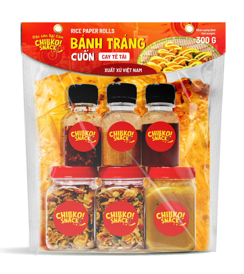 Set Bánh tráng cuốn Cay Tê Tái
