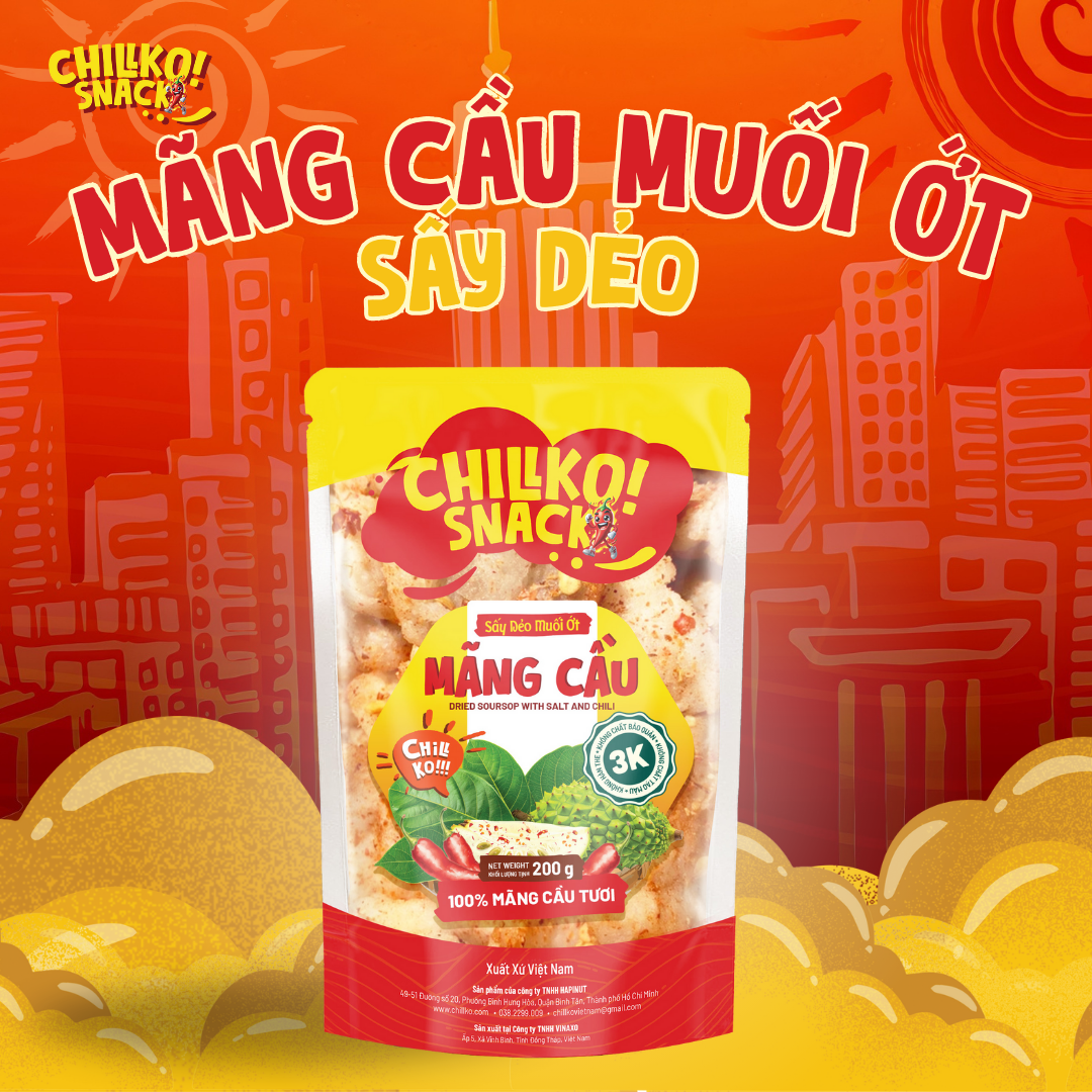 MÃNG CẦU SẤY DẺO MUỐI ỚT – CHILLKO