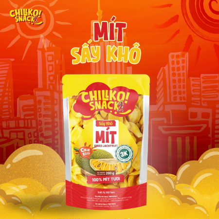 Mít sấy khô giòn rụm Chillko