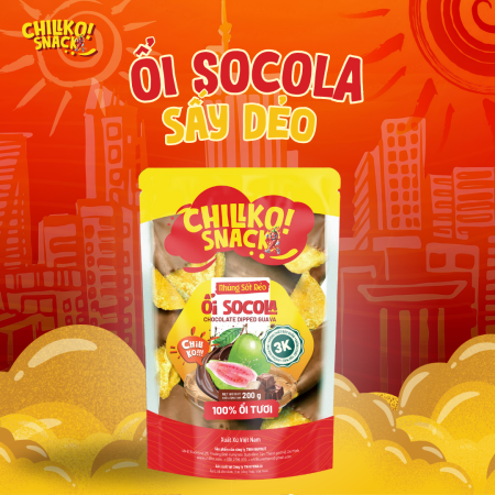 Ổi nhúng sốt socola Chillko
