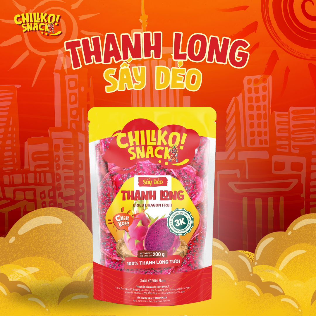 THANH LONG SẤY DẺO – CHILLKO