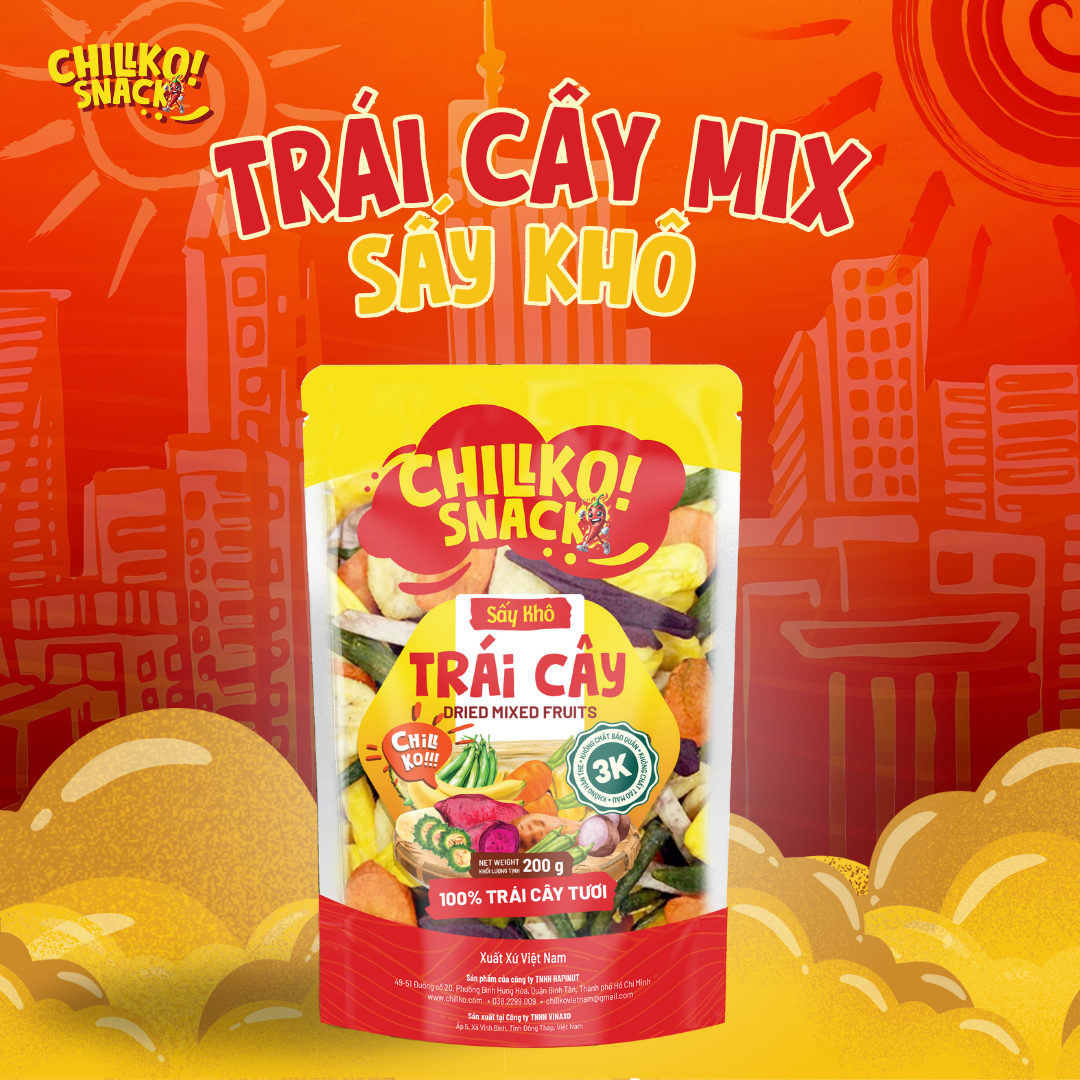 TRÁI CÂY MIX SẤY KHÔ – CHILLKO